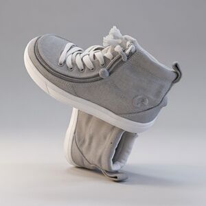 Kids High-Top Sneakers with Side Zipper